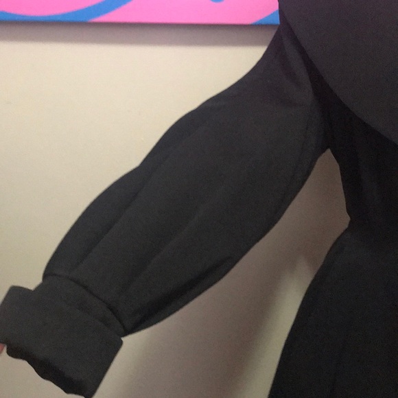 Vintage Black Wool Coat 1950s Princess Style - Picture 6 of 16